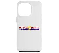 Custodia per iPhone 13 Pro Maglietta genoa gente di mare, cuori rossoblu zena grifone