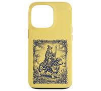 Custodia per iPhone 13 Pro Mago mistico Cavalcando Bassotto Cane Fantasy Art