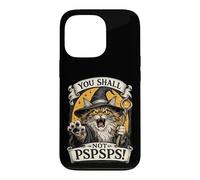 Custodia per iPhone 13 Pro Maine Coon Cat Wizard You Shall Not PSPS Fantasy Magic