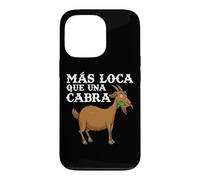 Custodia per iPhone 13 Pro Más Loca Que Una Cabra Granja Granjero Campesina Retro