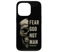 Custodia per iPhone 13 Pro Matthew 10:2 Fear God Not Man - Christian Faith Bible Gospel