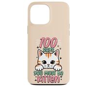 Custodia per iPhone 13 Pro Max 100 giorni in cui devi essere un gattino, simpatici bambini del centesimo giorno di scuola