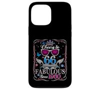 Custodia per iPhone 13 Pro Max 66th Birthday Women Cheers to 66 Years Fabulous Since 1960