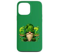 Custodia per iPhone 13 Pro Max 67 Six Seven Meme St Patricks Day Gnomo divertente trifoglio irlandese