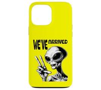 Custodia per iPhone 13 Pro Max Abbigliamento umoristico fantascientifico con il segno della pace alieno We 've Arrived
