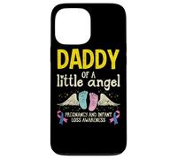 Custodia per iPhone 13 Pro Max Aborto spontaneo per la consapevolezza della perdita infantile Daddy Of A Little Angel