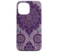 Custodia per iPhone 13 Pro Max Acchiappasogni Boho Magic Batik Etnico Strega Viola Sogni