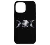 Custodia per iPhone 13 Pro Max Acquerello Triplo Luna Dea Gotico Strega Notte Cielo Wicca