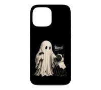 Custodia per iPhone 13 Pro Max Adorabile Vintage Ghost Boo-p! per un gatto nero Halloween Ragazze