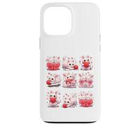 Custodia per iPhone 13 Pro Max Adorable Bunny with Hearts and Yarn