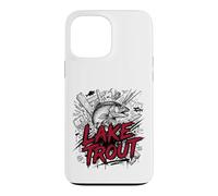Custodia per iPhone 13 Pro Max Aggressivo Lago Trota Grande pesca Laghi Deep Strike
