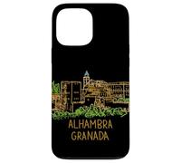 Custodia per iPhone 13 Pro Max Alhambra Granada Spagna Viaggio Souvenir Città Landmark Gift