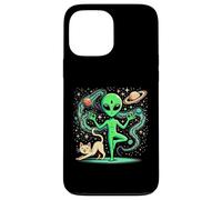 Custodia per iPhone 13 Pro Max Alieno Fare Yoga - Yoga Posa - Spazio - Plancton