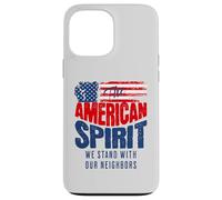 Custodia per iPhone 13 Pro Max American Spirit Noi Il popolo siamo con la democrazia dei vicini