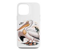 Custodia per iPhone 13 Pro Max American White Pelican Sea Bird Birder