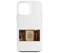 Custodia per iPhone 13 Pro Max Anatomico Cuore Schizzo Da Vinci Vintage Scienza Medica