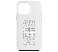 Custodia per iPhone 13 Pro Max ANGELICA Personalized Retro Girls Custom ANGELICA Name