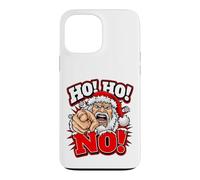Custodia per iPhone 13 Pro Max Angry Santa Ho Ho No Funny Christmas Maglione Style
