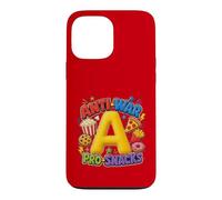 Custodia per iPhone 13 Pro Max Anti-War Pro-Snacks Funny Peace Food Graphic Rosso