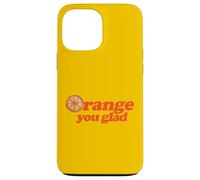 Custodia per iPhone 13 Pro Max Arancia, sei contento, illustrazione, zesty