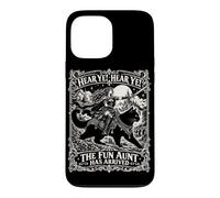 Custodia per iPhone 13 Pro Max Ascolta, senti, la zia divertente è arrivata Knight Cat Fantasy