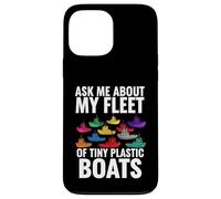 Custodia per iPhone 13 Pro Max Ask Me About My Fleet Of Tiny Plastic Boats 3D Printing Fun