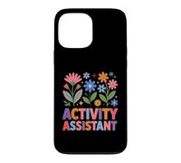 Custodia per iPhone 13 Pro Max Assistente di attività Groovy Retro Floral Healthcare Worker