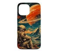 Custodia per iPhone 13 Pro Max Astronauta retrò Space Explorer Vintage Paesaggio cosmico