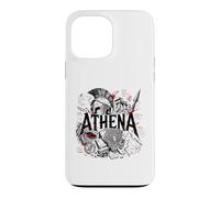 Custodia per iPhone 13 Pro Max Atena Antica Dea Guerriera Greca Sparta Owl