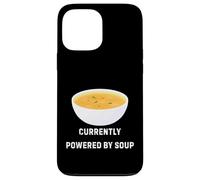 Custodia per iPhone 13 Pro Max Attualmente alimentato da Soup Funny Cozy Comfort Food Design