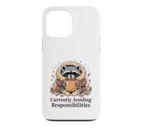 Custodia per iPhone 13 Pro Max Attualmente evitando le responsabilità Cozy Raccoon