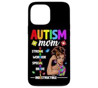 Custodia per iPhone 13 Pro Max Autismo Mamma Infrangibile Forte Guerriero Speciale Coraggioso Indestru
