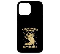 Custodia per iPhone 13 Pro Max Axolotl Divertente The Horrors Persist But So Do I