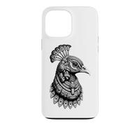 Custodia per iPhone 13 Pro Max Aztec Pavone Messicano Mesoamericano Tribale Antico Maya