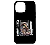 Custodia per iPhone 13 Pro Max Baby Roar Astronaut Dinosaur Dino Space Cosmic Galactic Art