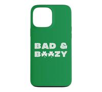 Custodia per iPhone 13 Pro Max Bad And Boozy St Patricks Day irlandese 3 Leaf Clover Shamrock