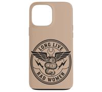 Custodia per iPhone 13 Pro Max Bad Women Snake Pugnale Vintage Rebel Grafica