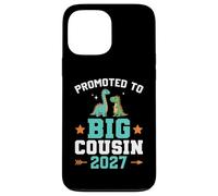 Custodia per iPhone 13 Pro Max Bambini promossi a Big Cousin 2027 Dinosaur New Baby Shower