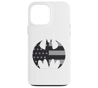 Custodia per iPhone 13 Pro Max Bandiera Batman Emblema US Union Gotham Night Icon tema