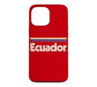 Custodia per iPhone 13 Pro Max Bandiera Ecuador retrò rosso