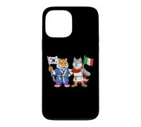 Custodia per iPhone 13 Pro Max Bandiera Italia Corea del Sud Radici italo-coreane Eredità