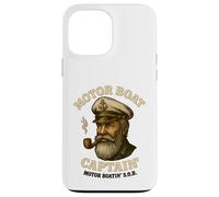 Custodia per iPhone 13 Pro Max Barca a motore Captain Funny Pontoon Boating