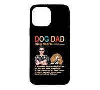 Custodia per iPhone 13 Pro Max Basset Hound Dog Dad Definition Funny Fathers Day