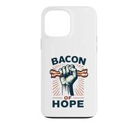 Custodia per iPhone 13 Pro Max BBQ Pun Maiale Pancetta di Speranza Attivista Protesta Divertente Barbecue