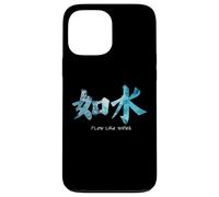 Custodia per iPhone 13 Pro Max Be Like Water - Font Art cinese con acqua Lee ispirato