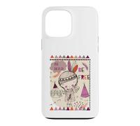Custodia per iPhone 13 Pro Max Be Wild Be Free Boho Girl Camping Adventure Spirit Grafica
