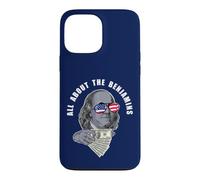 Custodia per iPhone 13 Pro Max Ben Franklin divertente Tutto sui Benjamins