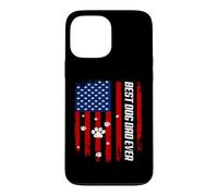 Custodia per iPhone 13 Pro Max Best Dog Dad Ever American Flag Father's Day For Dog Daddy