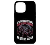Custodia per iPhone 13 Pro Max Best Feeling When Your Demon Meets Its Match -
