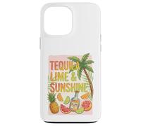 Custodia per iPhone 13 Pro Max Bevanda estiva tropicale alla tequila lime e sole